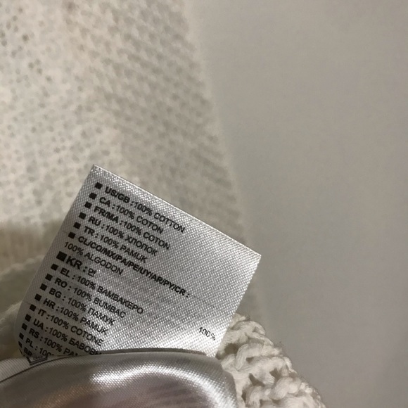 Gap Scoop Neck Cable Knit Sweater White Size XS - Picture 6 of 9